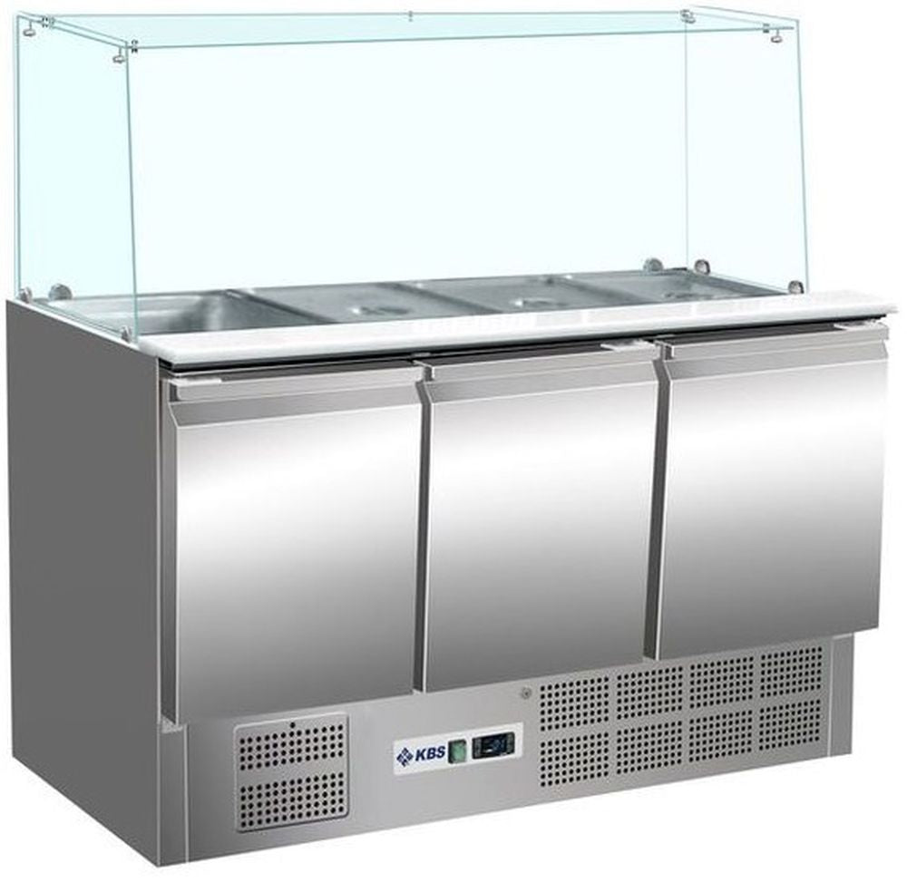 Saladette gerader Glasaufbau KBS 904 | KBS 340114 - KBS Gastrotechnik