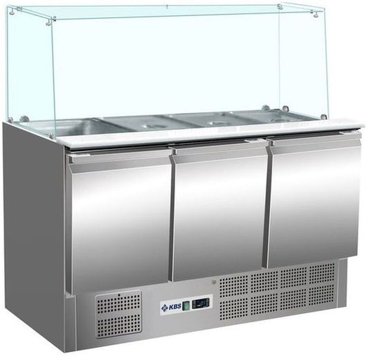 Saladette gerader Glasaufbau KBS 904 | KBS 340114 - KBS Gastrotechnik