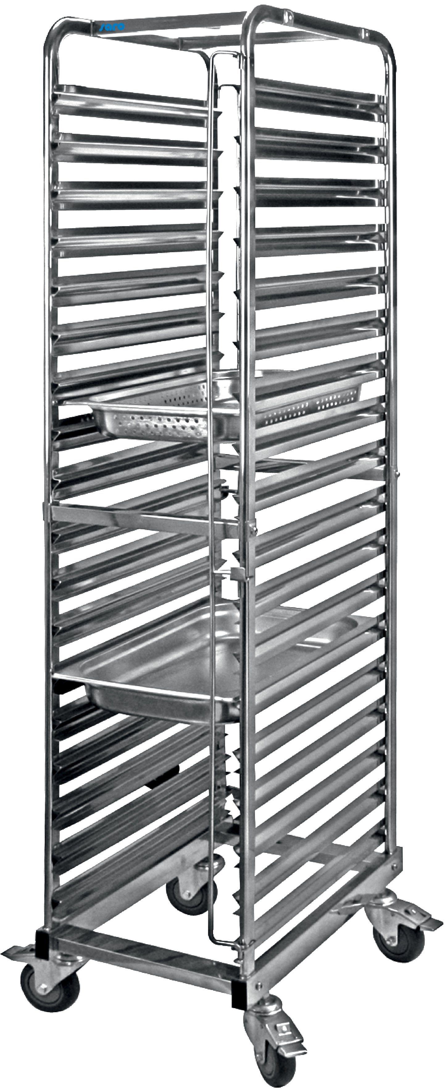 Regalwagen für Backbleche 600 x 400 mm  Modell LIAM | Saro 350-1010