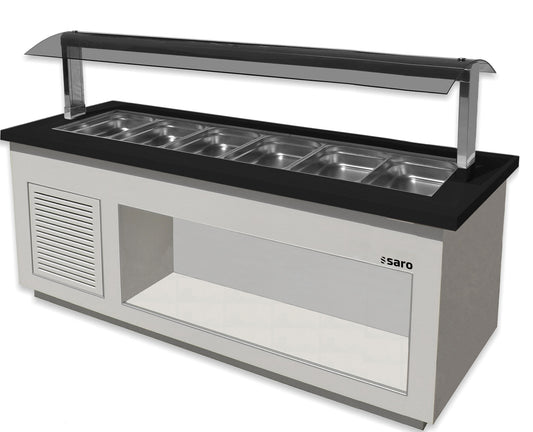 Salatbar für 6x 1/1 GN,  Modell PREMIUM LINE SB-K230 weiß | Saro 366-2015