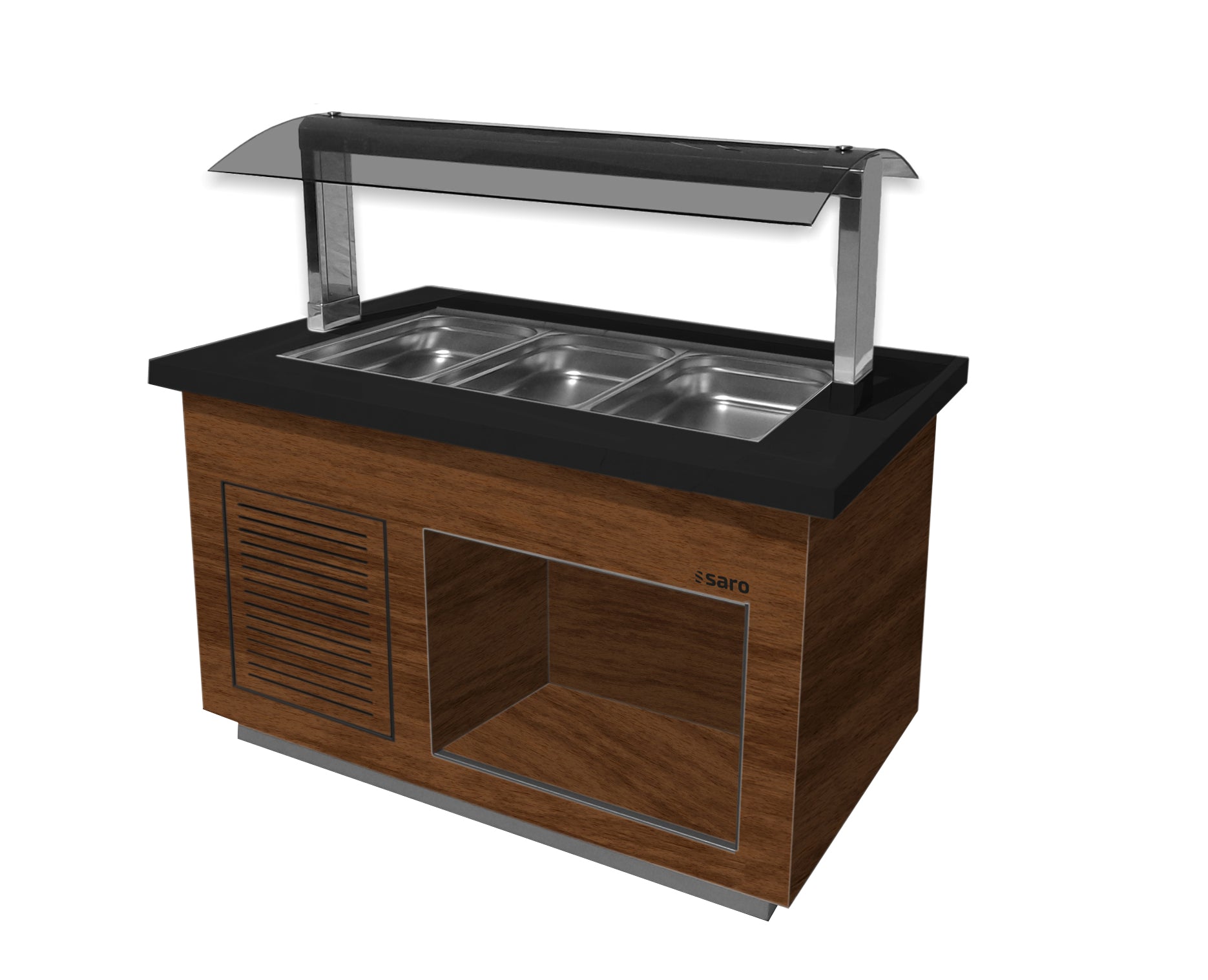 Heißes Buffet  Modell PREMIUM LINE SB-H130 Walnuss | Saro 366-2300 | Saro