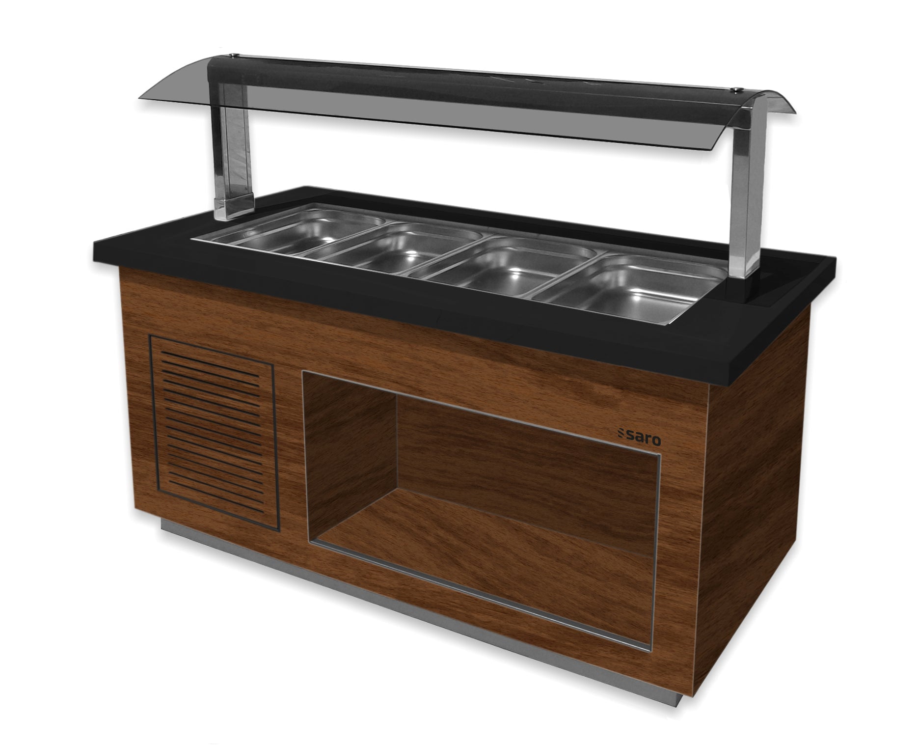 Heißes Buffet  Modell PREMIUM LINE SB-H170 Walnuss | Saro 366-2305 | Saro