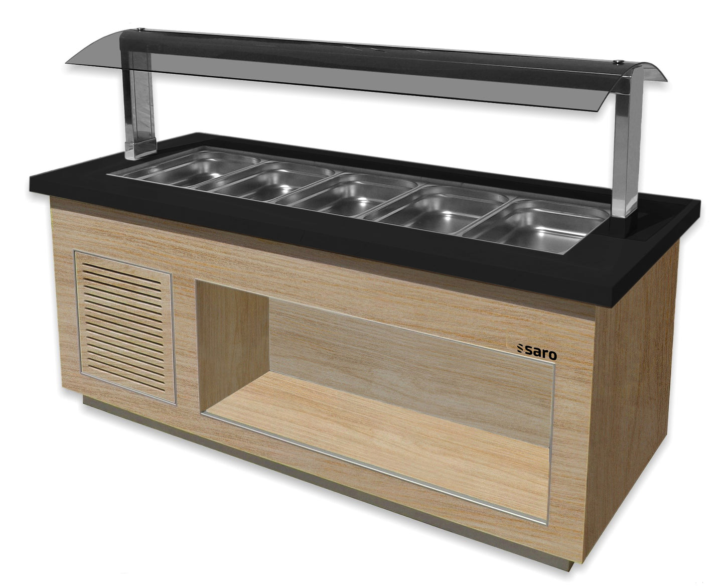 Salatbar für 5x 1/1 GN,  Modell PREMIUM LINE SB-K200 OAK | Saro 366-2710