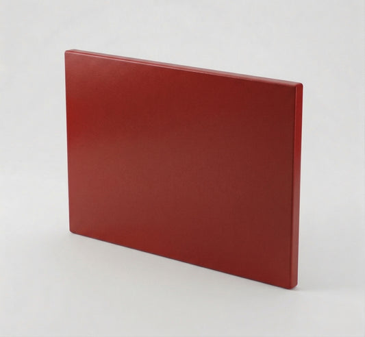 Polyethylene cutting board, anti-slip feet, red | Saro 387-1015 - Saro