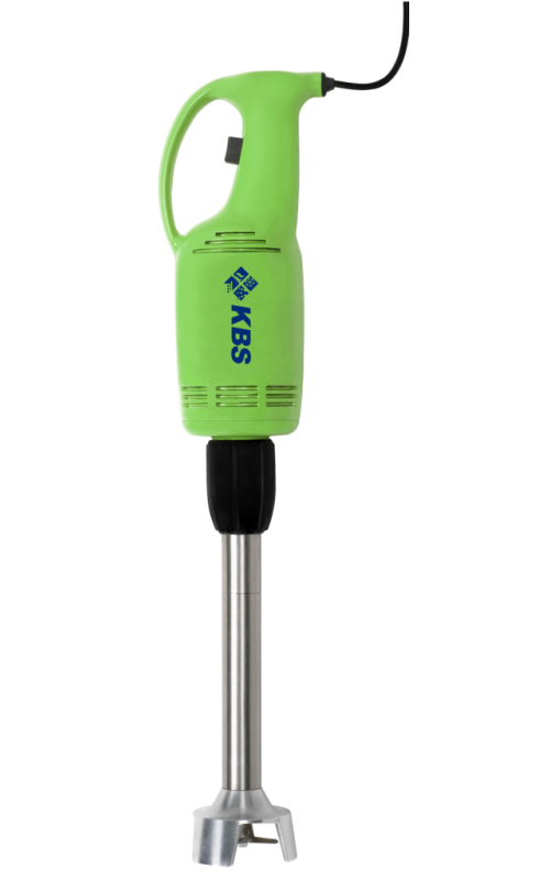 Grüner KBS Stabmixer 250 Watt mit 30cm Mixstab und schwarzem Griff
