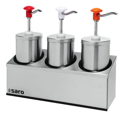 Saucenspender, 3 x 2,25 ltr.,  Modell PD-006 | Saro 421-1017