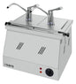 Bainmarie 2X1/4 GN 200 mit Dispenser  Modell BM-0214