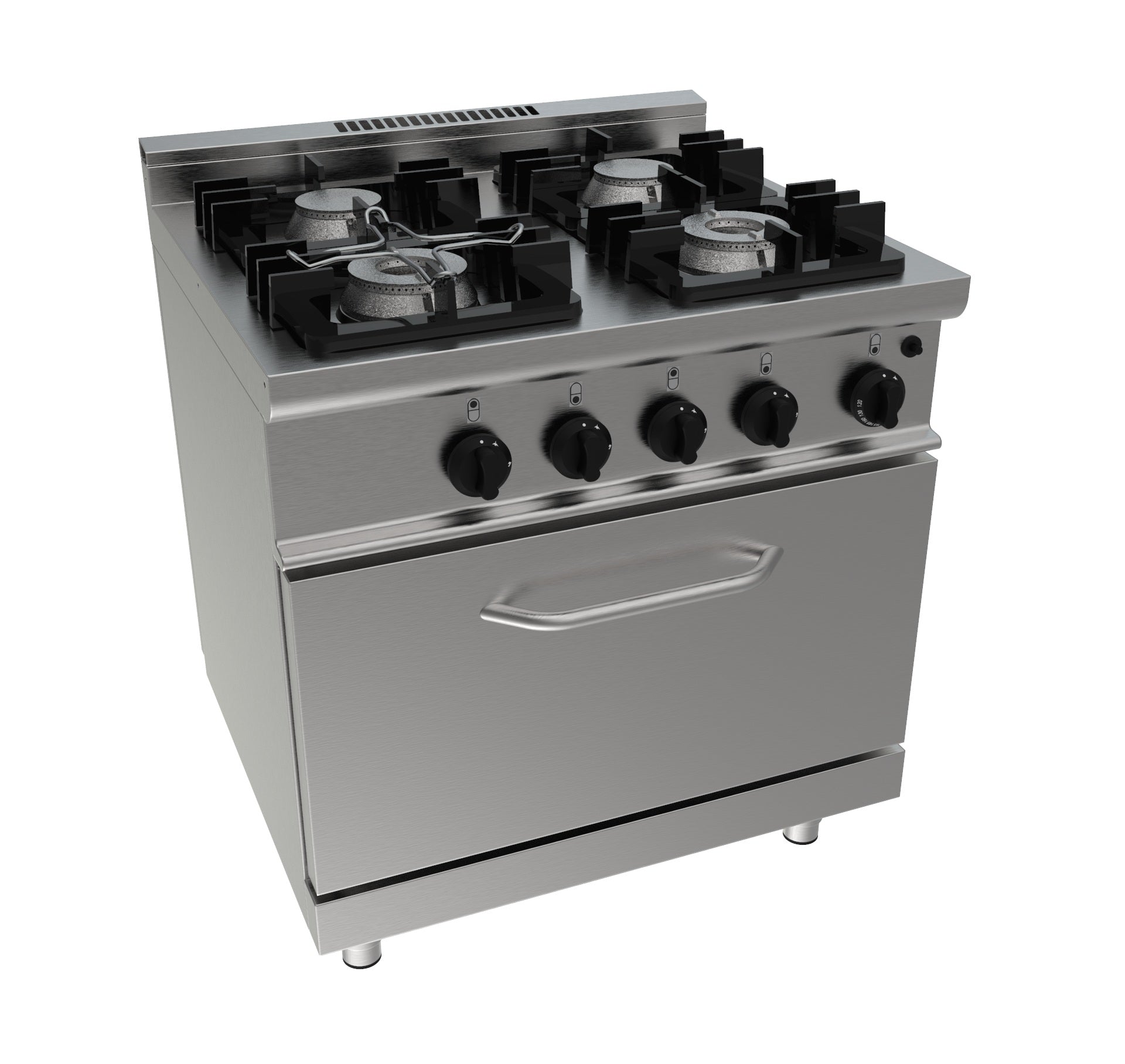 Gasherd mit Gasbackofen  Modell E7/KUPG4LO | Saro 423-1030 | Saro