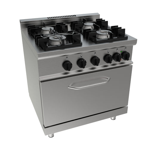 Gasherd mit Elektrobackofen  Modell E7/KUPG4LE | Saro 423-1035 | Saro