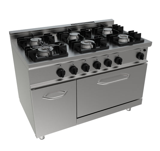 Gasherd mit Gasbackofen  Modell E7/KUPG6LN | Saro 423-1040 | Saro