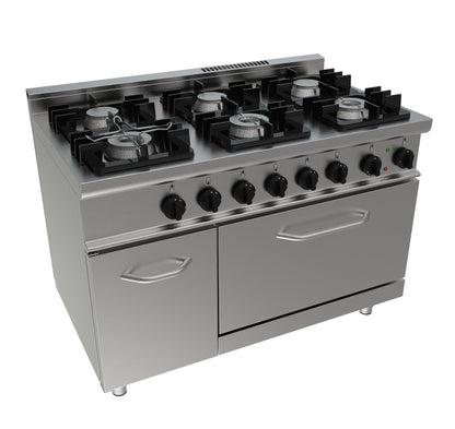 Gasherd mit Elektrobackofen  Modell E7/KUPG6LE | Saro 423-1045 - Ansicht 2 | Saro