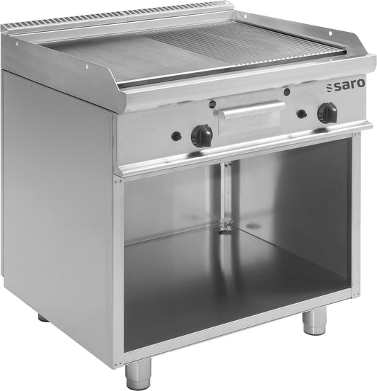 Gas-Griddleplatte mit offenem Unterbau,  Modell E7/KTG2BAM | Saro 423-1205 | Saro