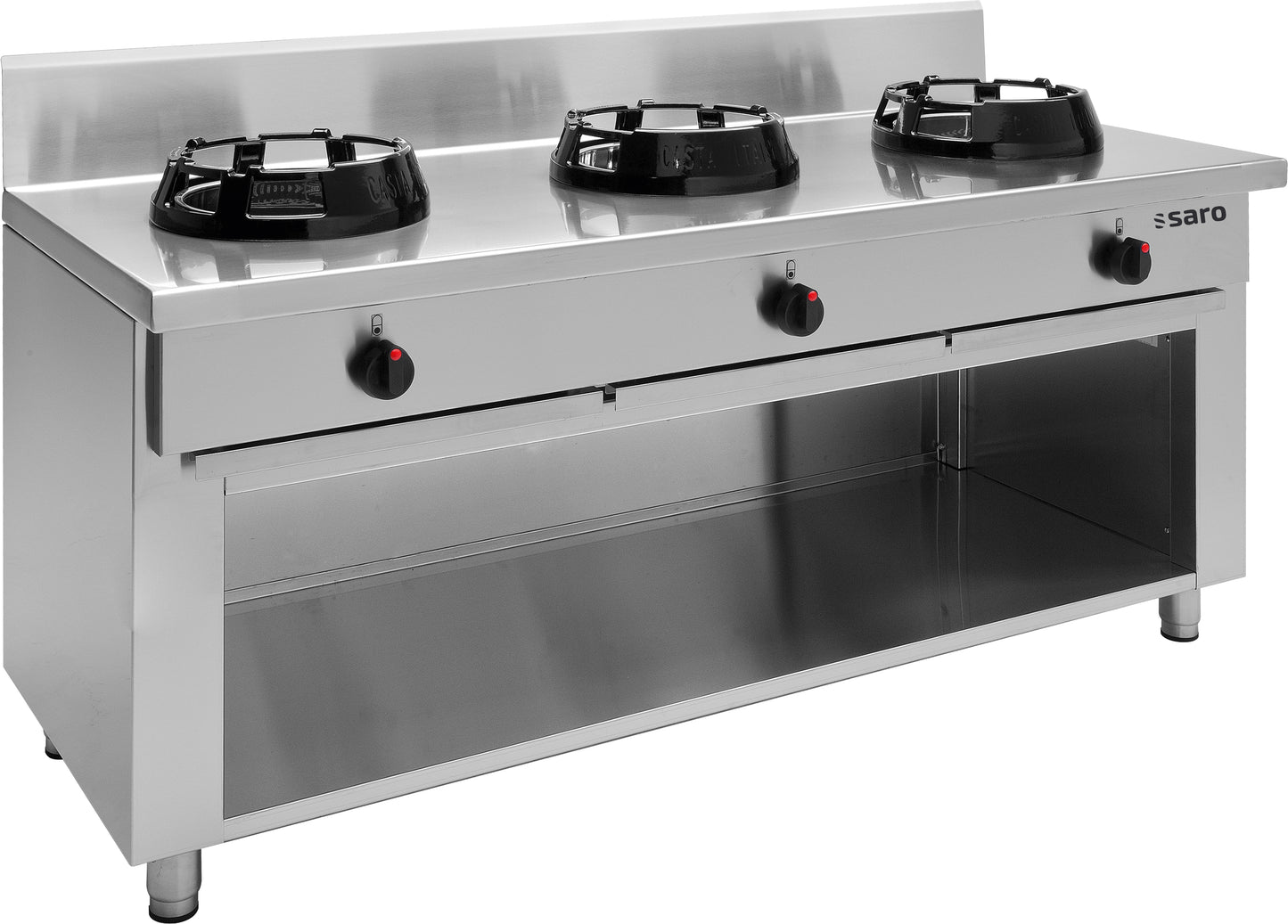 Wok-Gasherd mit offenem Unterbau  Modell CC/03 | Saro 423-2050