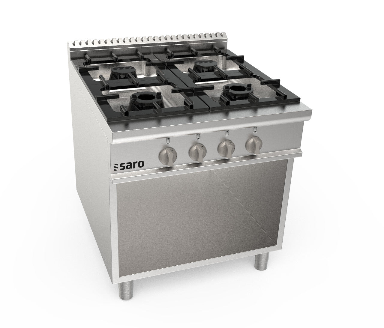 Gasherd offener Unterbau 4 Brenner  Modell LQ / CUG4BA | Saro 423-8005 | Saro