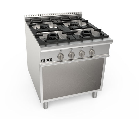 Gasherd offener Unterbau 4 Brenner  Modell LQ / CUG4BA | Saro 423-8005 | Saro