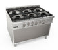 Gasherd offener Unterbau 6 Brenner  Modell LQ / CUG6BA | Saro 423-8010 | Saro