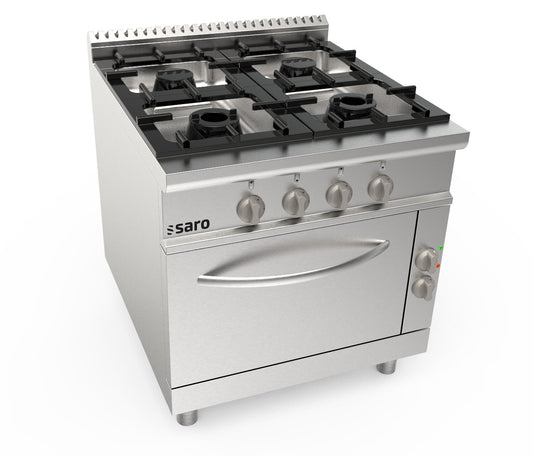 Gasherd +Elektroofen 4 Brenner  Modell LQ / CUG4NE | Saro 423-8025 | Saro
