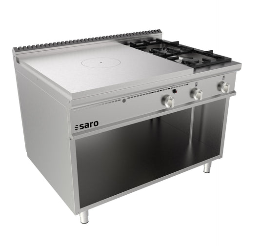 Glühplattenherd offener Unterbau +2 Brenner  Modell LQ / TPG6BA | Saro 423-8115 | Saro