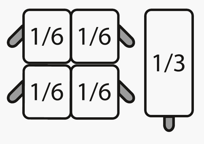 Nudelkorbset 4 x 1/6 + 1 x 1/3 | Saro 423-8415