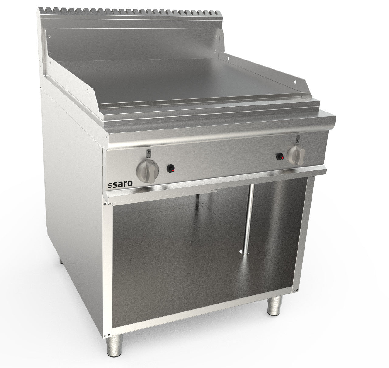 Gasgriddleplatte 800 mm breit Standgerät glatt  Modell LQ / FTG4BAL | Saro 423-8635 | Saro