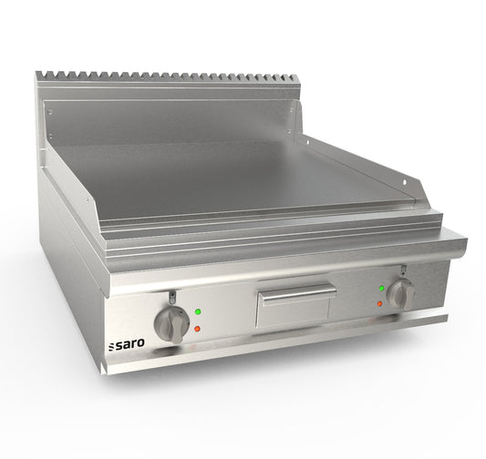 Elektrogriddleplatte 800 mm breit Tisch glatt  Modell LQ / FTE4BBL | Saro 423-8710 | Saro