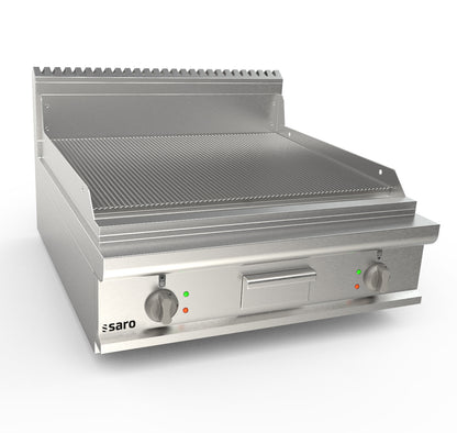 Elektrogriddleplatte 800 mm breit Tisch gerillt  Modell LQ / FTE4BBR | Saro 423-8715 - Ansicht 2 | Saro