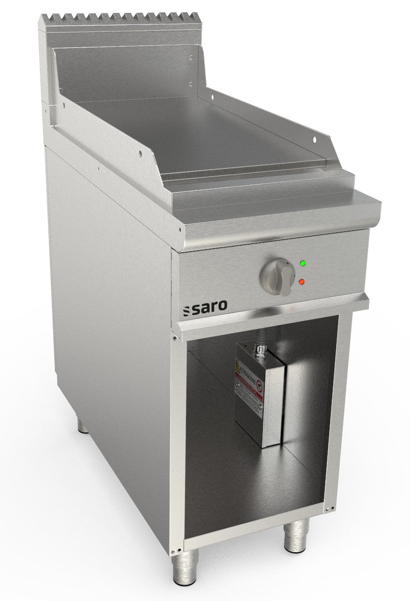 Elektrogriddleplatte 400 mm breit Stand glatt  Modell LQ / FTE2BAL | Saro 423-8725 | Saro
