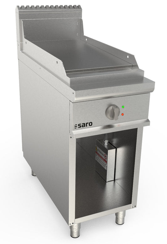 Elektrogriddleplatte 400 mm breit Stand glatt  Modell LQ / FTE2BAL | Saro 423-8725 | Saro