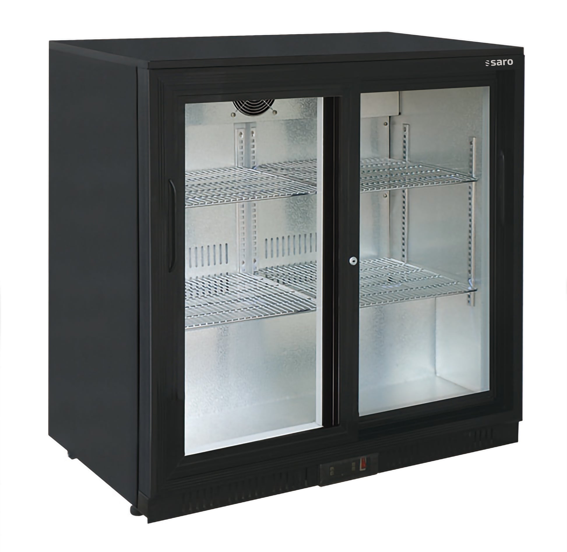 Barkühlschrank mit 2 Schiebetüren,