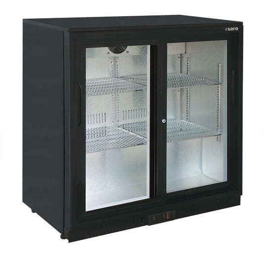 Barkühlschrank mit 2 Schiebetüren,