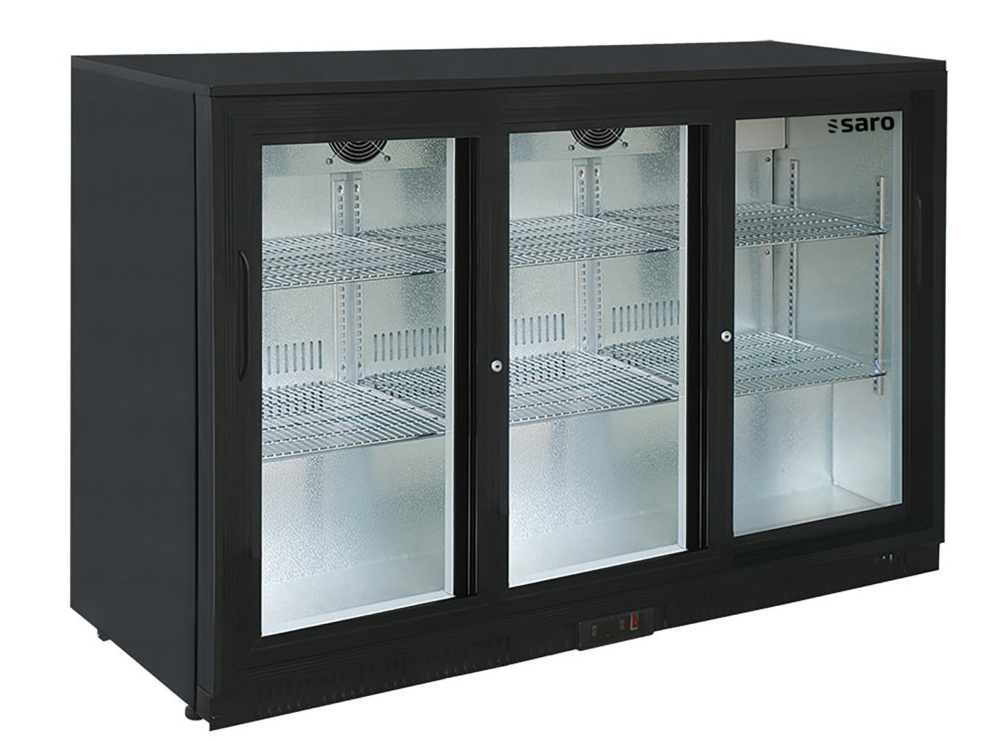 Barkühlschrank mit 3 Schiebetüren,