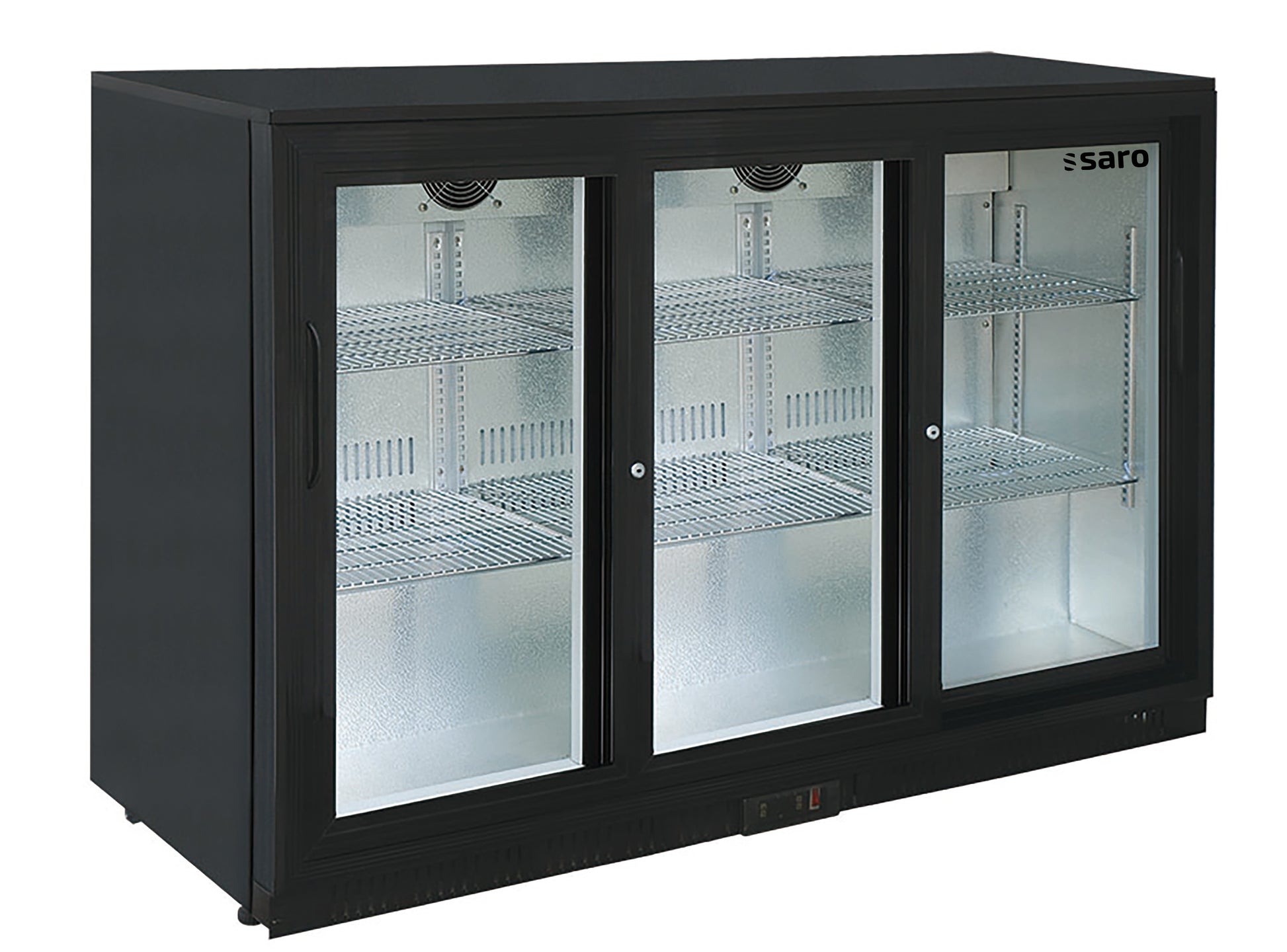 Barkühlschrank mit 3 Schiebetüren,
