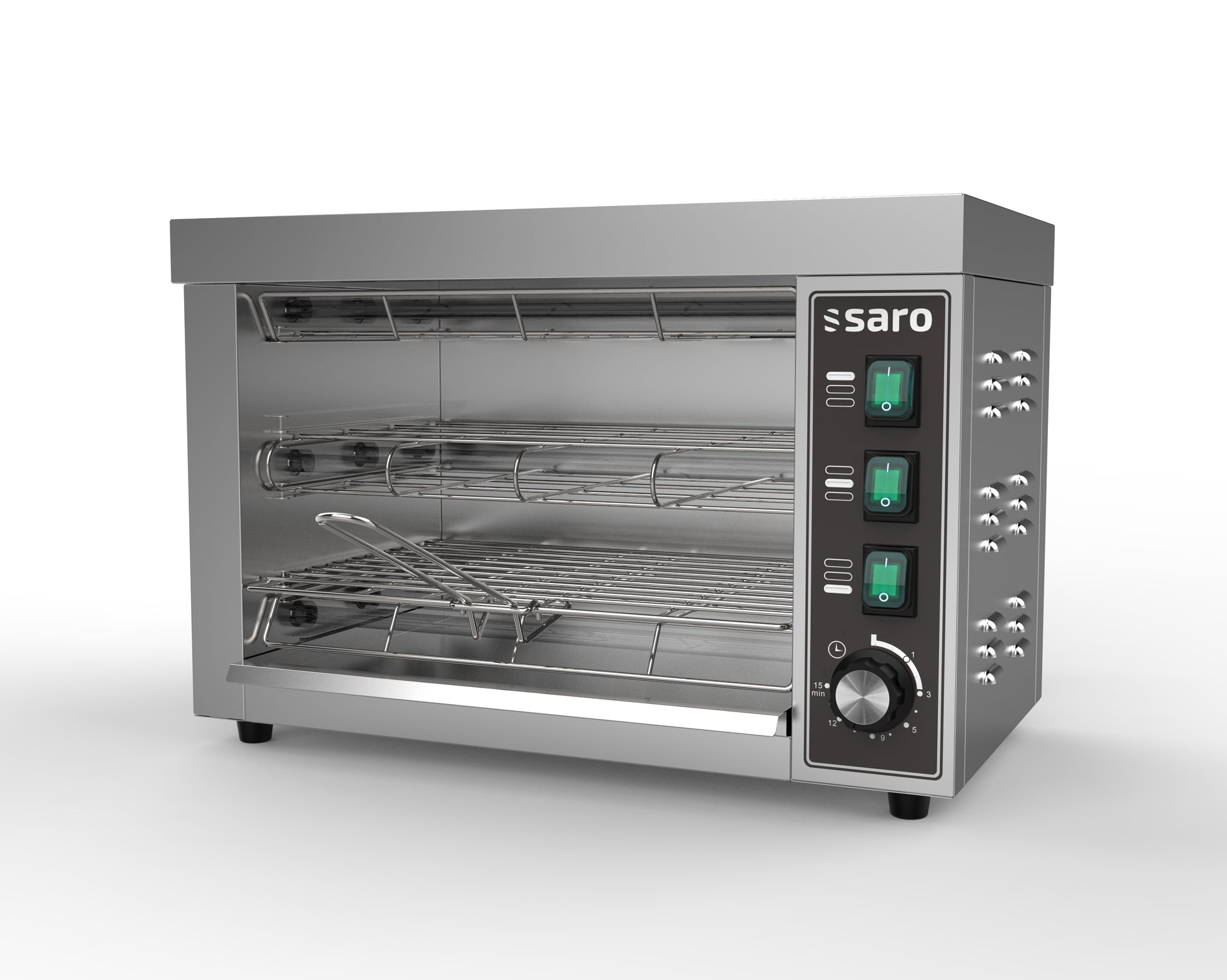 Doppelter Quarzröhren-Toaster - Seitenansicht