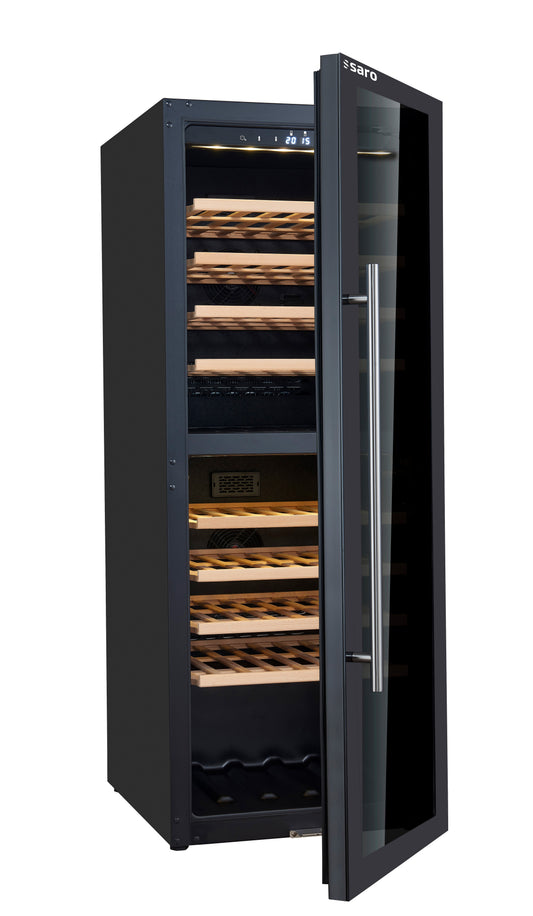 Weinlagerschrank WK 77 D für 77 Flaschen mit 2 Temperaturzonen von Saro