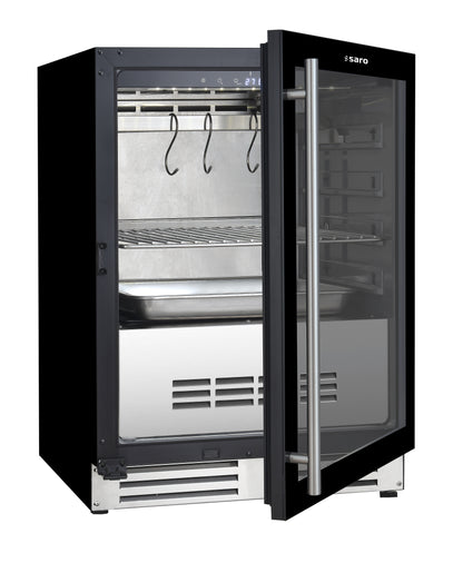 Dry-Aging Reifeschrank mit Tank, - Seitenansicht