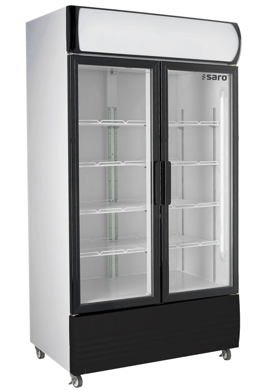 Kühlschrank mit 2 Glastüren und Werbetafel,  Modell GTK 580 | Saro 453-1007