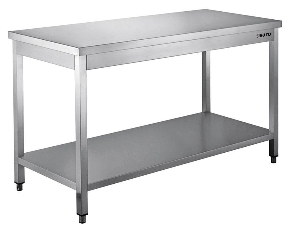 Edelstahltisch zerl. Unterblatt - B 1200 x T 700 mm | Saro 456-7005 | Saro