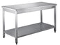 Edelstahltisch zerl. Unterblatt - B 1400 x T 700 mm | Saro 456-7010 | Saro