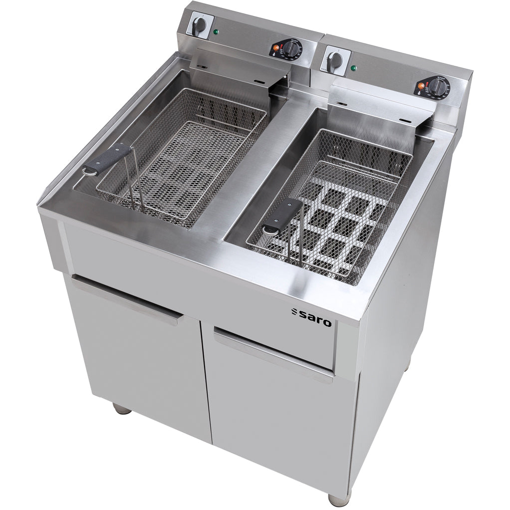 Elektrofritteuse 20+20 L  Modell BRAGA | Saro 458-1215 - Ansicht 2 | Saro
