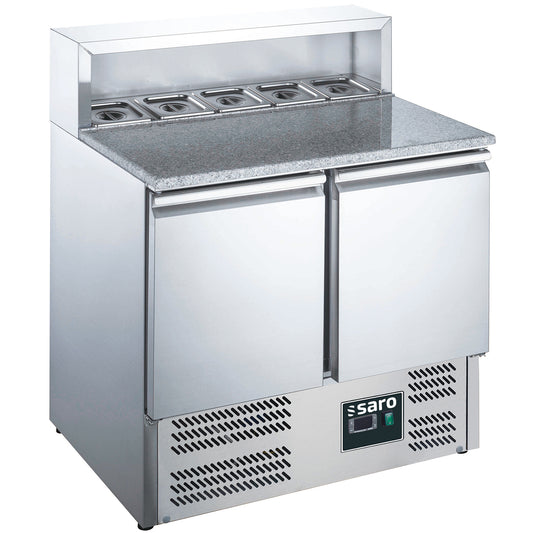 Pizzatisch, 2 Türen, mit Aufsatz,  Modell EPS 900 | Saro 465-1040