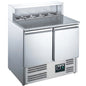 Pizzatisch, 2 Türen, mit Aufsatz,  Modell EPS 900 | Saro 465-1040