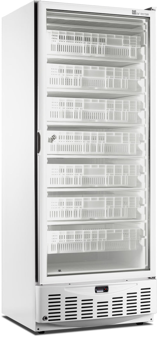 Tiefkühlschrank mit Glastür - weiß,  Modell MM5 N PV | Saro 486-4025