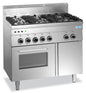Gasherd mit Gasbackofen, 6 Brenner 600 Line  Modell G6SFA6 | Saro 504-1010 | Saro