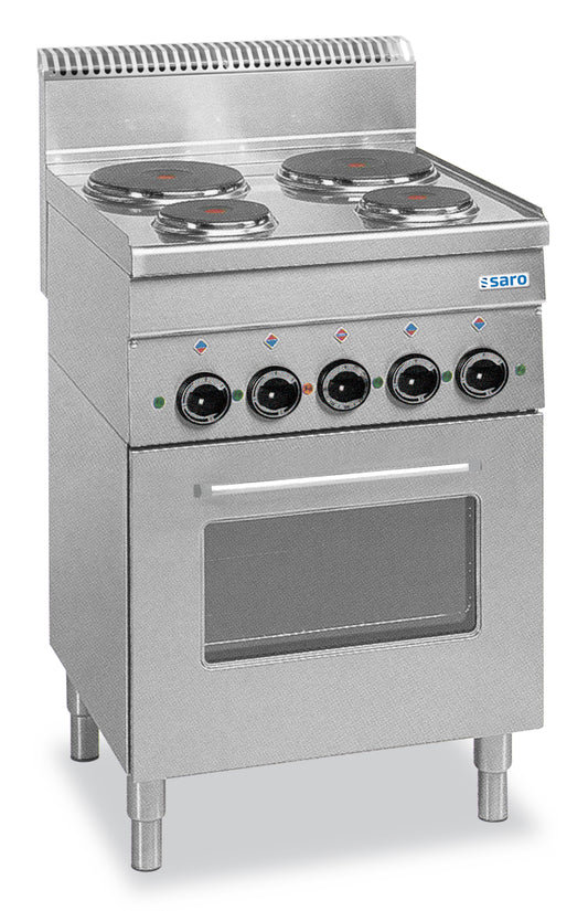 Elektroherd mit Elektrobackofen, 4 Platten 600 Line Standmodell E4F6 | Saro 504-1050 | Saro