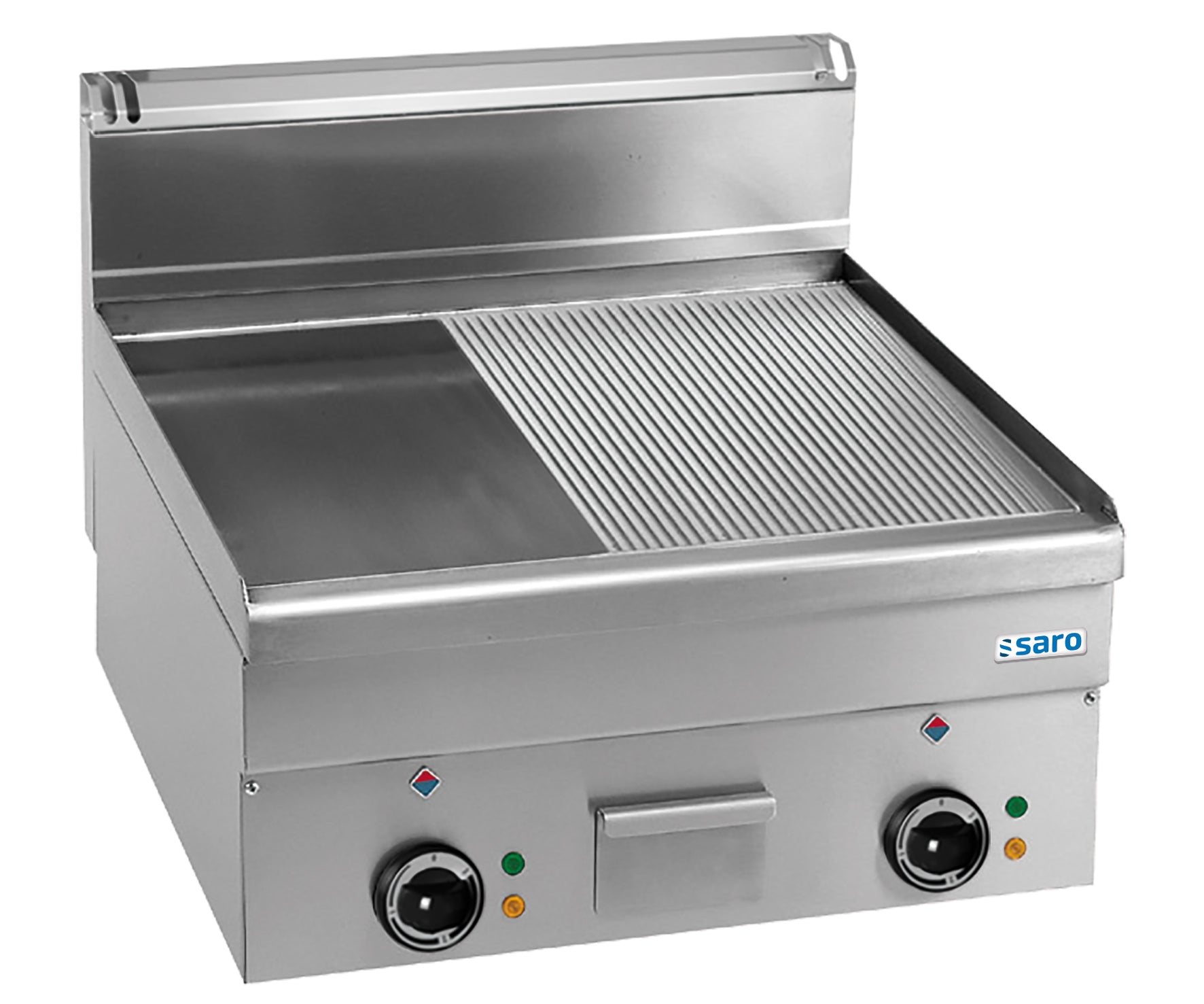 Elektrogrillplatte 1/2 glatt 1/2 gerillt Tischmodell EFT66LR | Saro 504-1120 | Saro