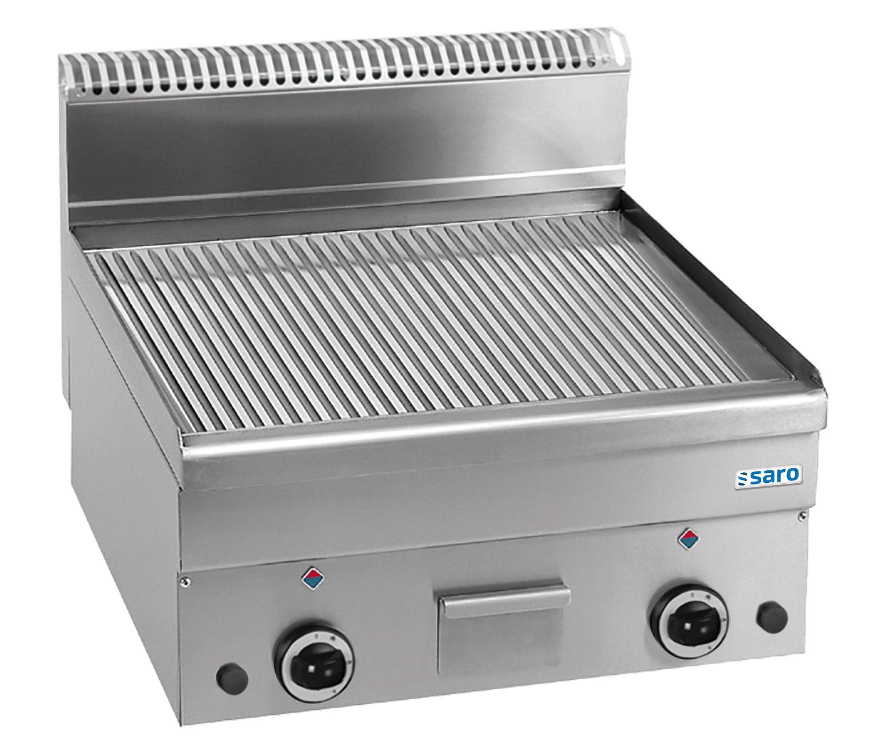 Gasgrillplatte gerillt Tischmodell GFT66R | Saro 504-1140 | Saro