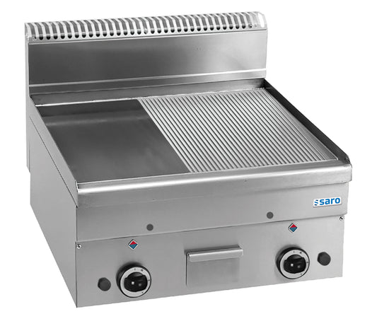 Gasgrillplatte 1/2glatt 1/2gerillt Tischmodell GFT66LR | Saro 504-1145 | Saro