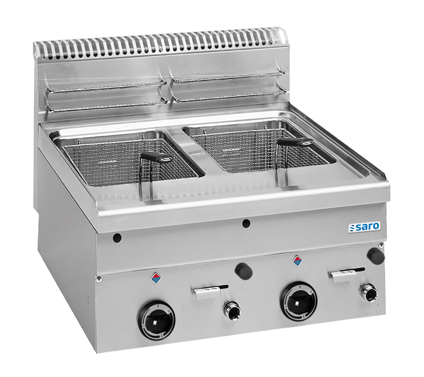 Gas-Fritteuse 8+8 L Tischmodell GF66 | Saro 504-1215 | Saro