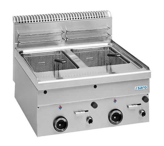 Gas-Fritteuse 8+8 L Tischmodell GF66 | Saro 504-1215 | Saro