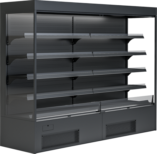 Wandkühlregal Variant 257 Black Line mit Nachtrollo | KBS 531260 - KBS Gastrotechnik